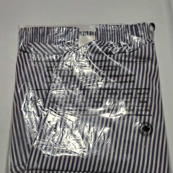 Men's Vintage Nwt Marathon Blue Pin Stripes Boxers - Picture 3 of 3